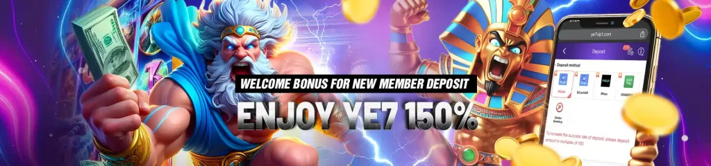 YE7 Welcome Bonus - First 3 Deposit Bonus